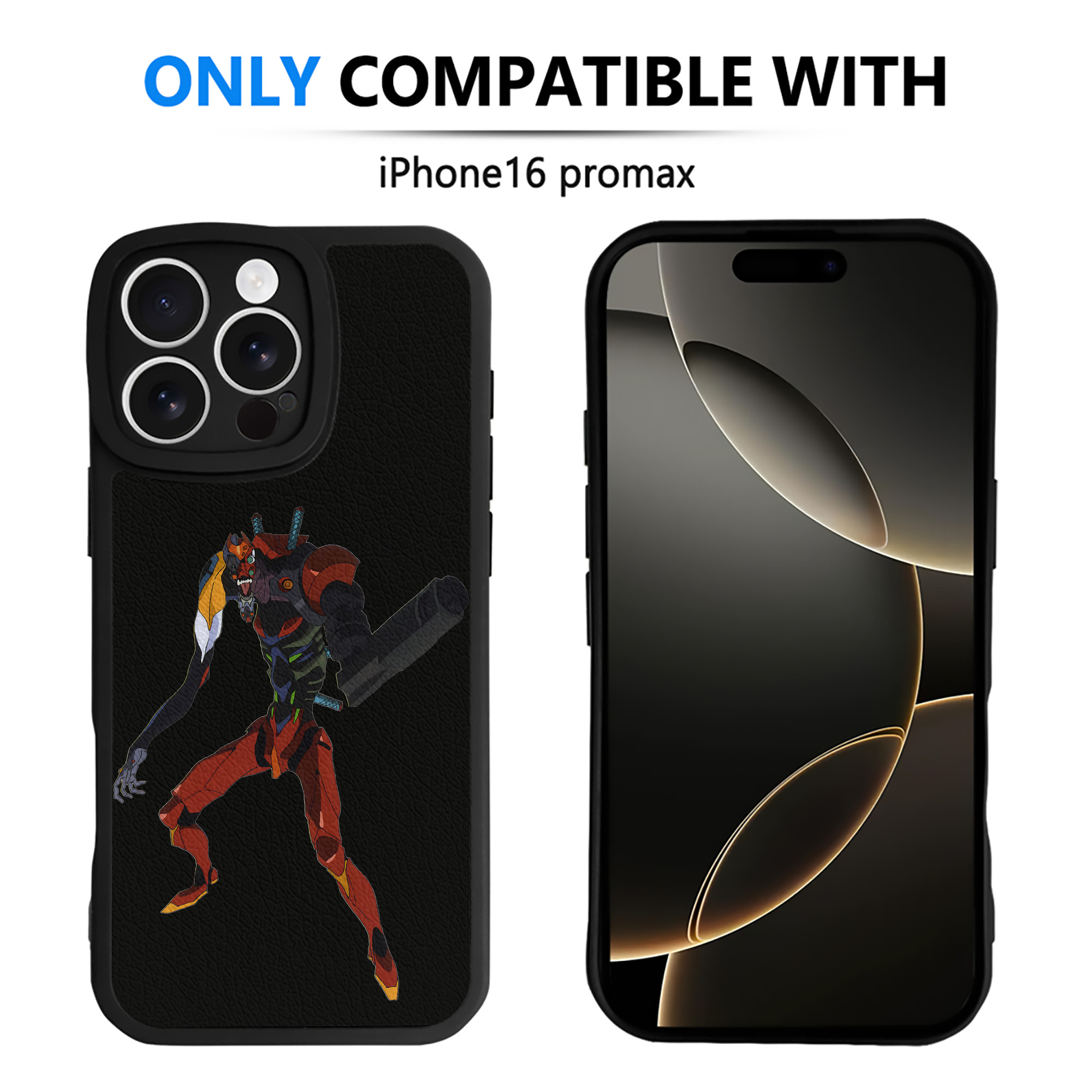 （画像用） EVA 新世紀エヴァンゲリオン 【iPhone 16シリーズ対応】シリコンスマホケース（レザー調） 材質：シリコン
